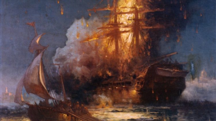 Burning_of_the_uss_philadelphia - The Center for the Study of Statesmanship